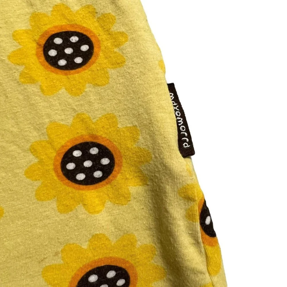 Maxomorra Sz 110/116 (5-6Y) Yellow Sunflower Dress